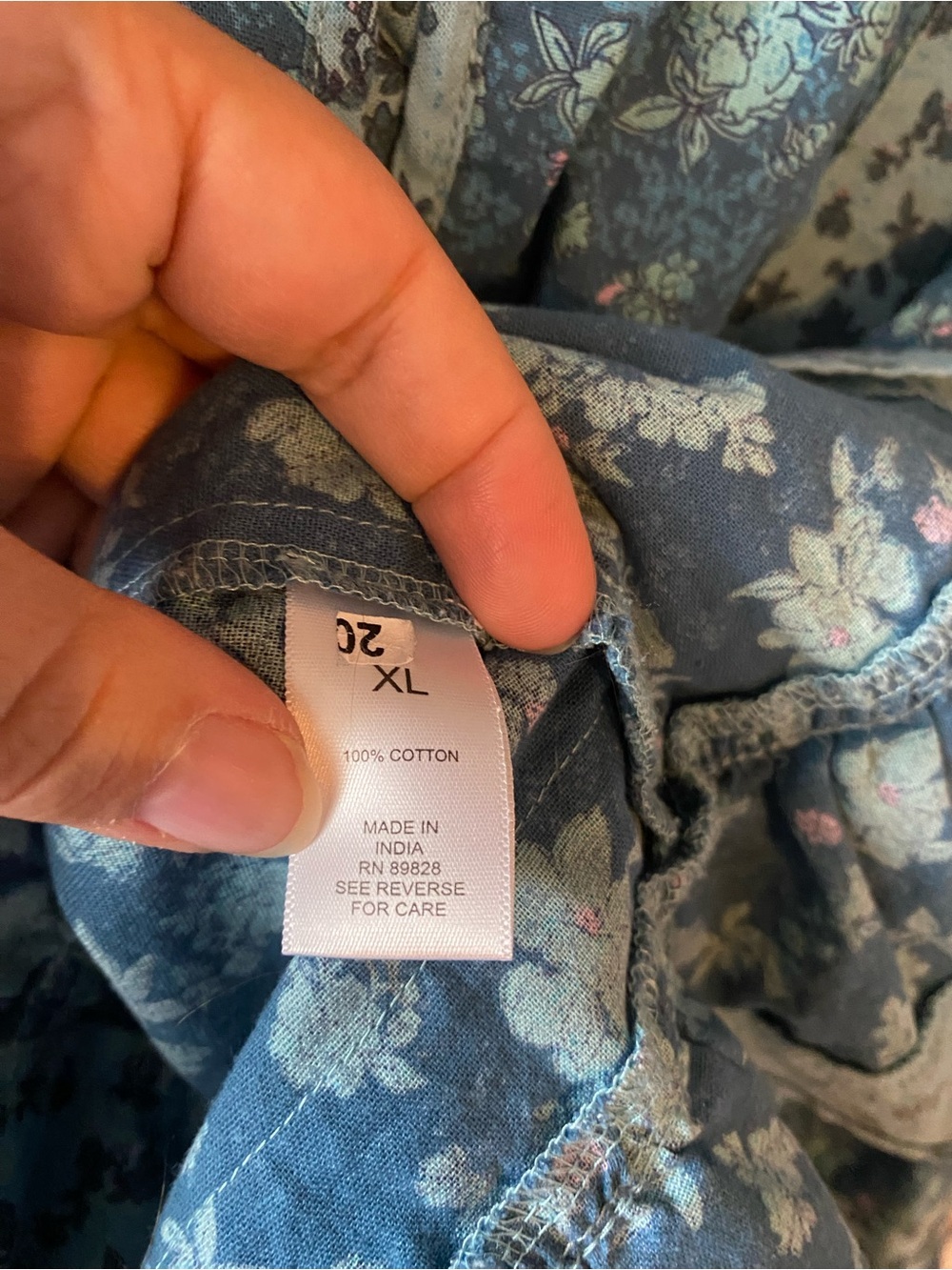LOGO Lab 3/4 sleeve crew neck bed jacket ruffles XL Lagenlook boho Blue Lori top - Picture 4 of 5